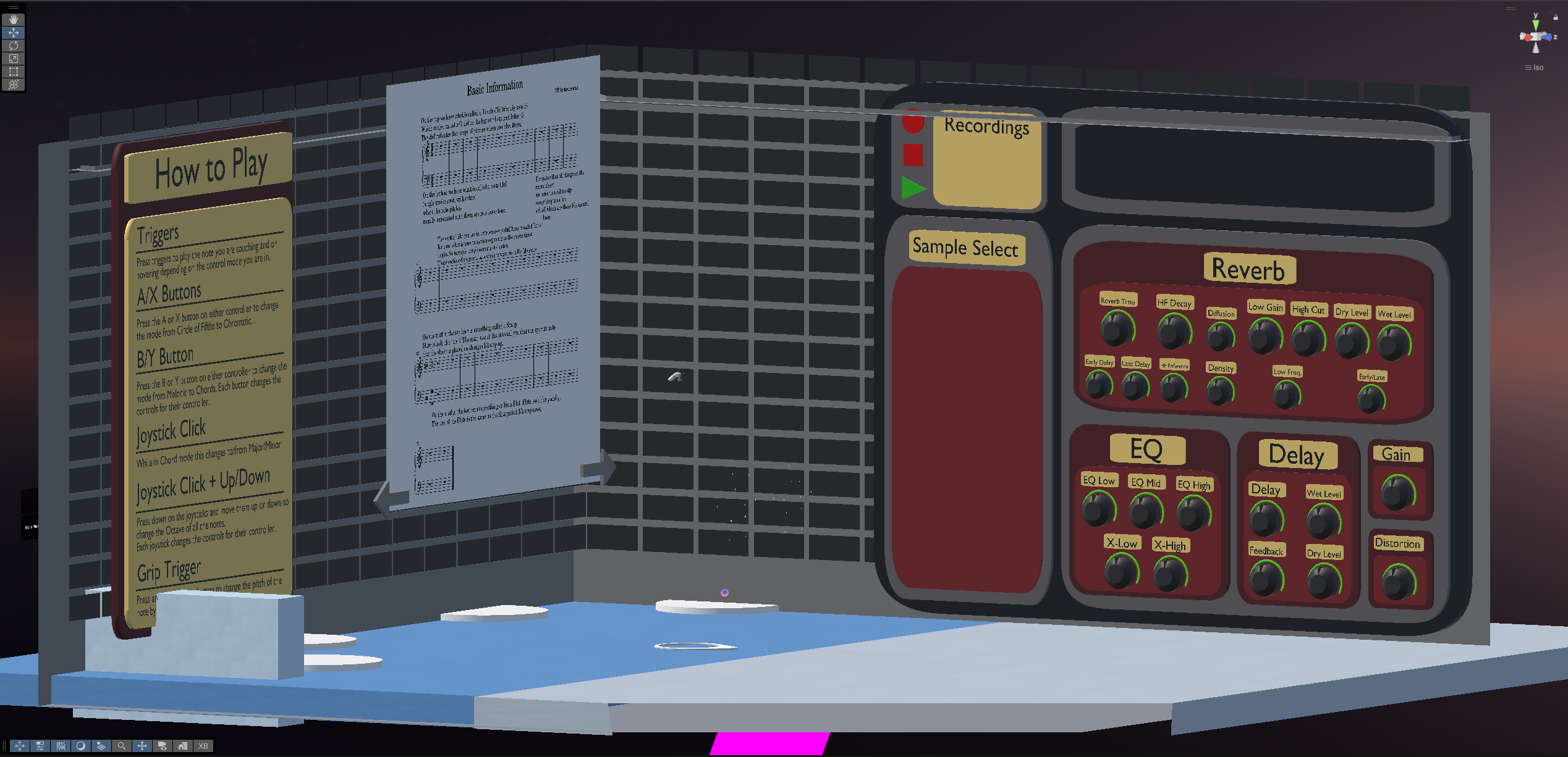 VR Gesture Instrument preview
